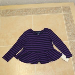 Ralph lauren peplum Girls top